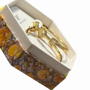 Bomb Party November Hoop Earrings  “Threads of Arrival”  Citrine on Yellow Gold